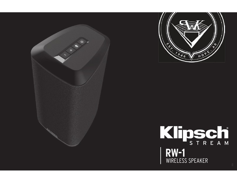 Klipsch RW-1 User manual