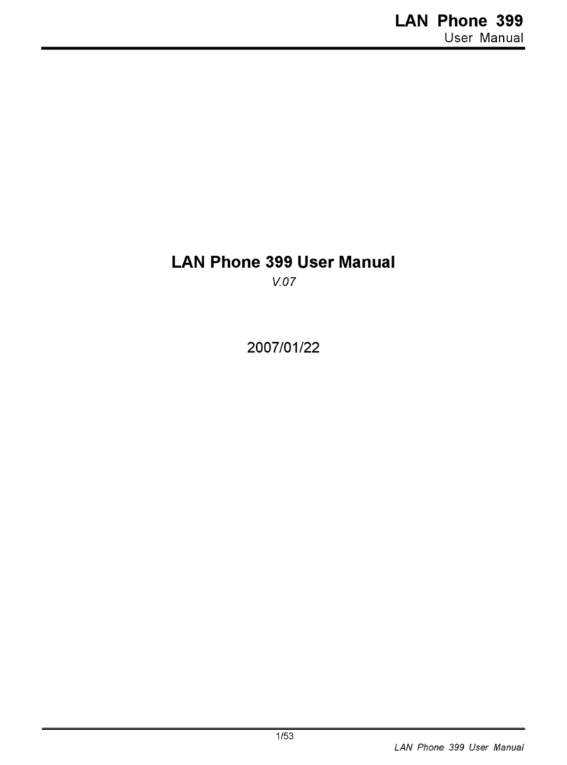 WELLTECH LAN Phone 399 User manual WELLTECH LAN Phone 399 User manual