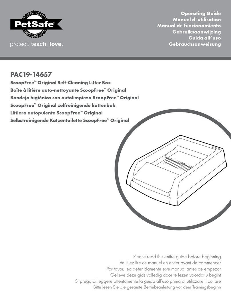 Petsafe ScoopFree PAC19-14657 operating guide