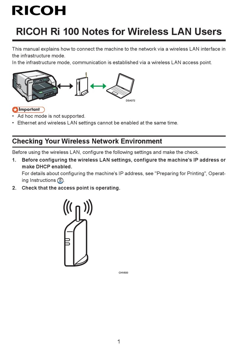 Ricoh Ri 100 Quick start guide