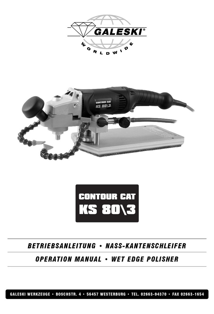 Galeski CONTOUR CAT KS 80/3 Operation manual