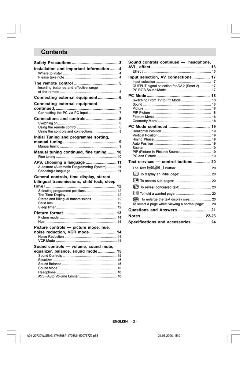 Toshiba 20WL56G User manual