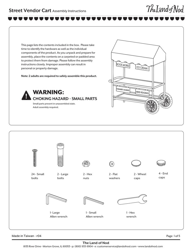 The Land of Nod Street Vendor Cart Assembly instructions