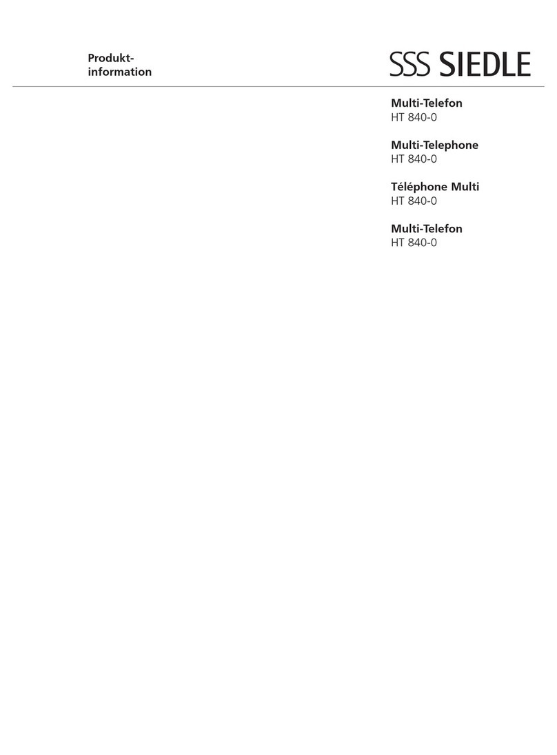 SSS Siedle HT 840-0 User manual