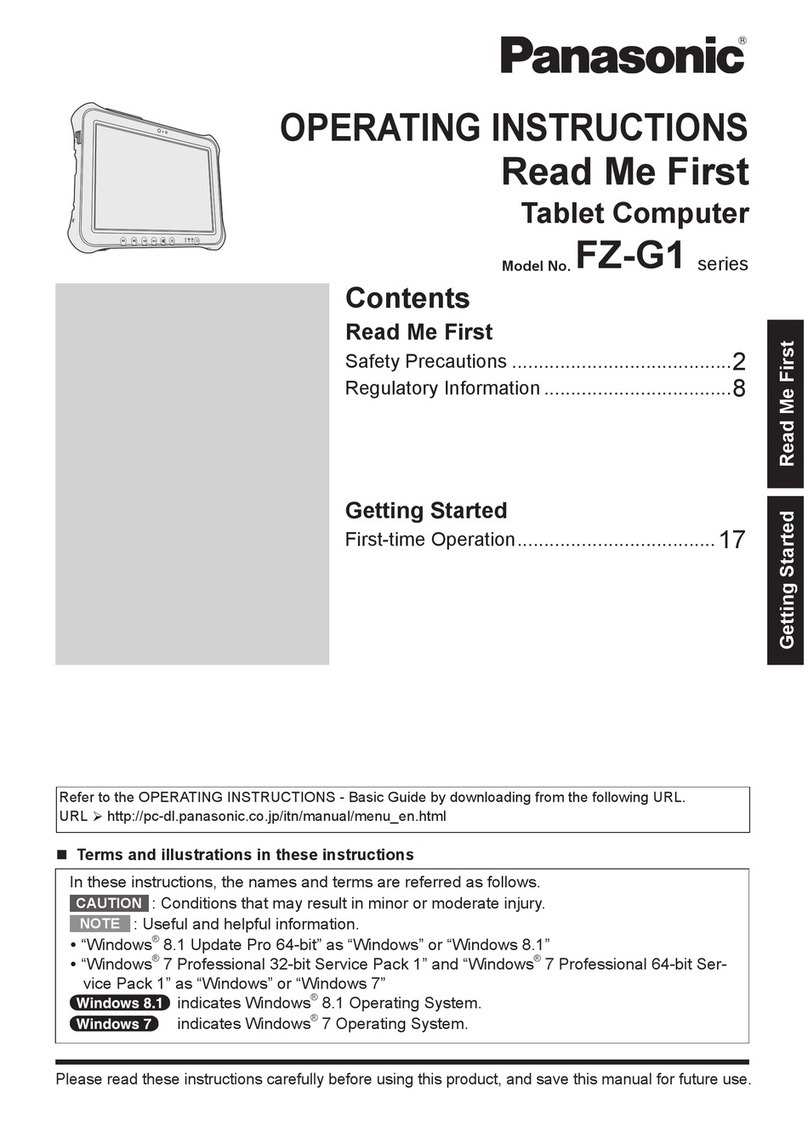 Panasonic FZ-G1 Series User manual