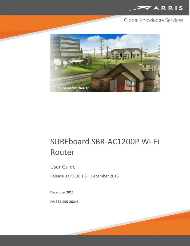 Arris SURFboard SBR-AC1200P User manual Arris SURFboard SBR-AC1200P User manual