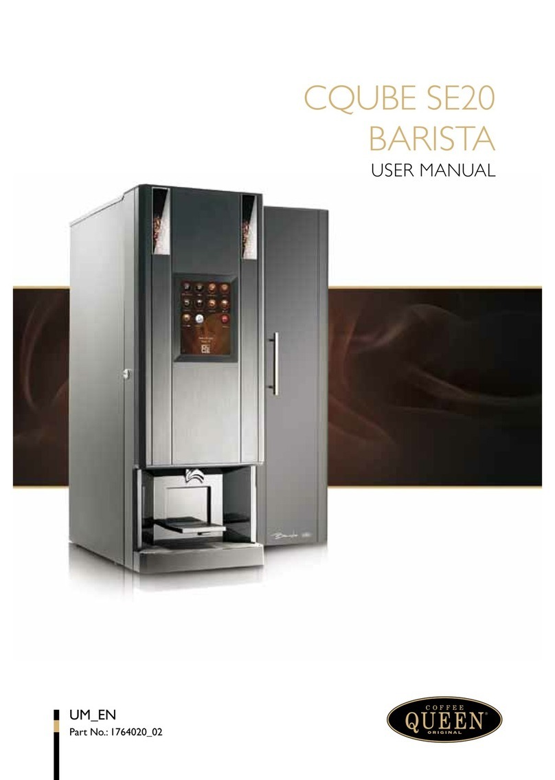 Coffee Queen CQube SE20 user manual