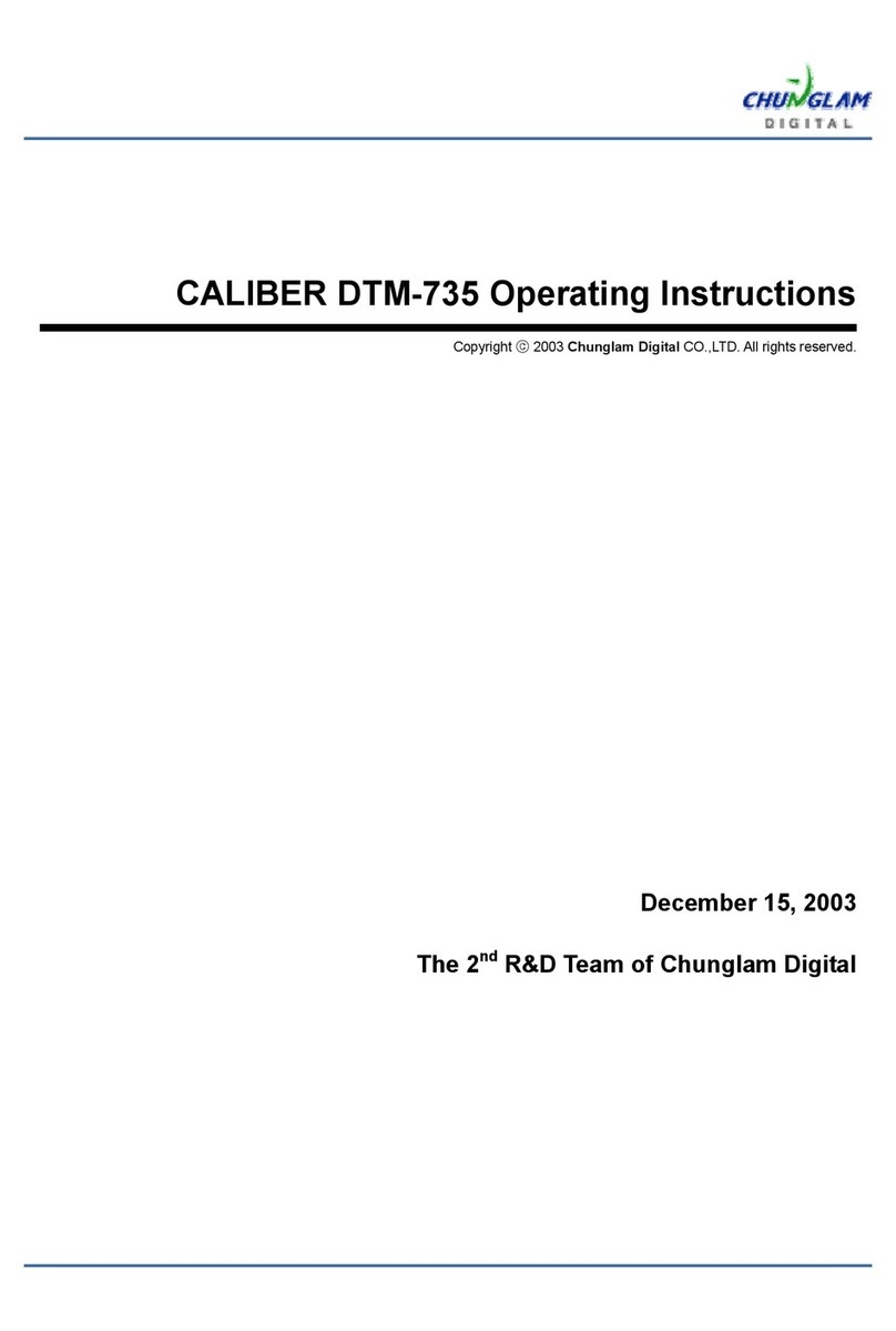 Chunglam Digital CALIBER DTM-735 operating instructions