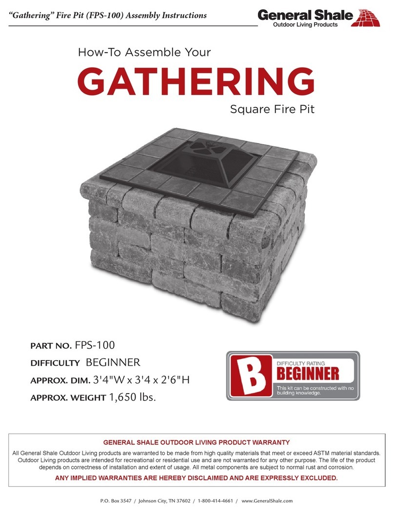 General Shale GATHERING FPS-100 Assembly instructions