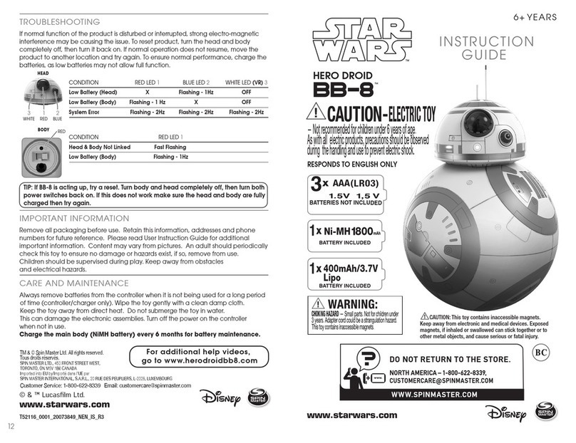 Spinmaster Hero Droid BB-8 Manual Spinmaster Hero Droid BB-8 Manual