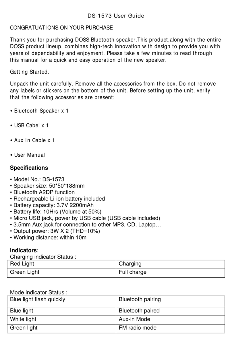 Doss DS-1573 User manual