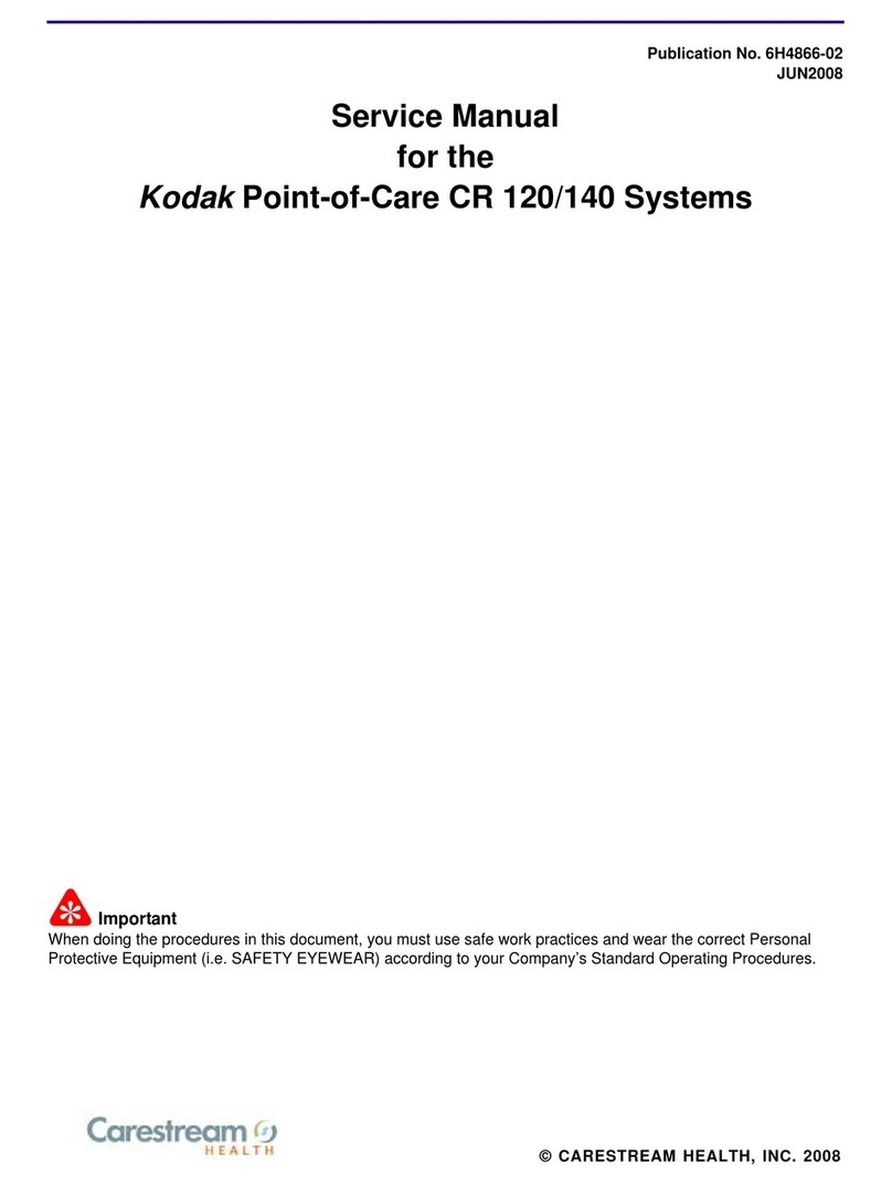 Carestream Helth Kodak Point-of-Care CR 120 Service manual