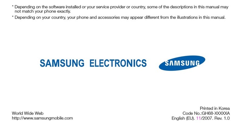 Samsung SGH-F490 User manual