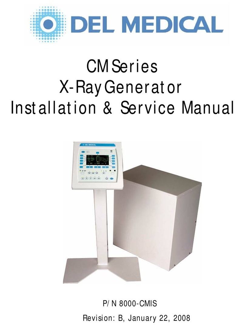 Del Medical CM Series Installation & service manual