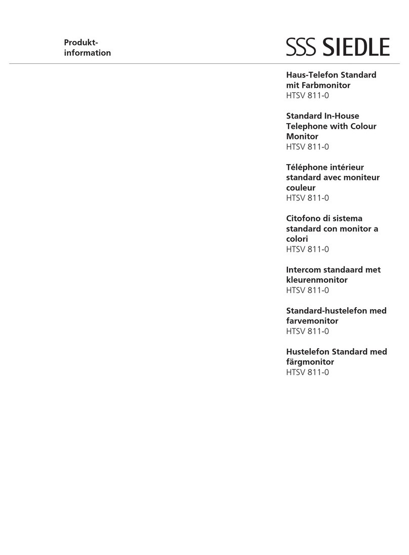 SSS Siedle HTSV 811-0 installation instructions