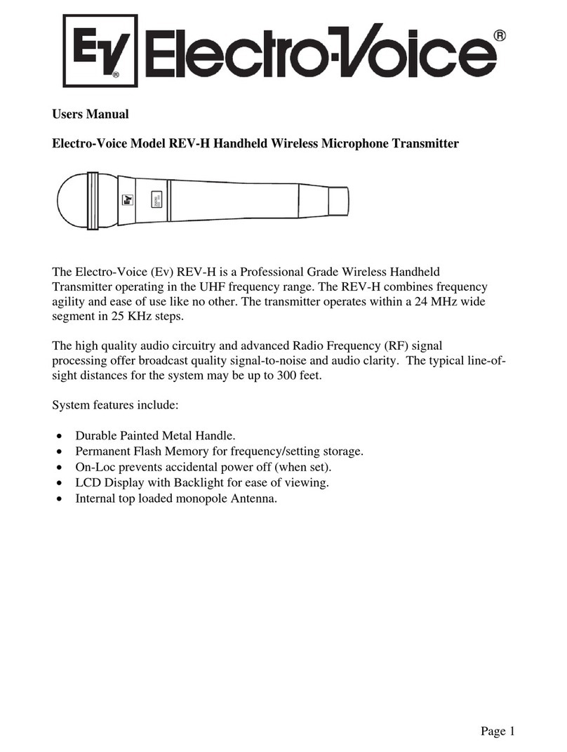 Electro-Voice REV-H user manual
