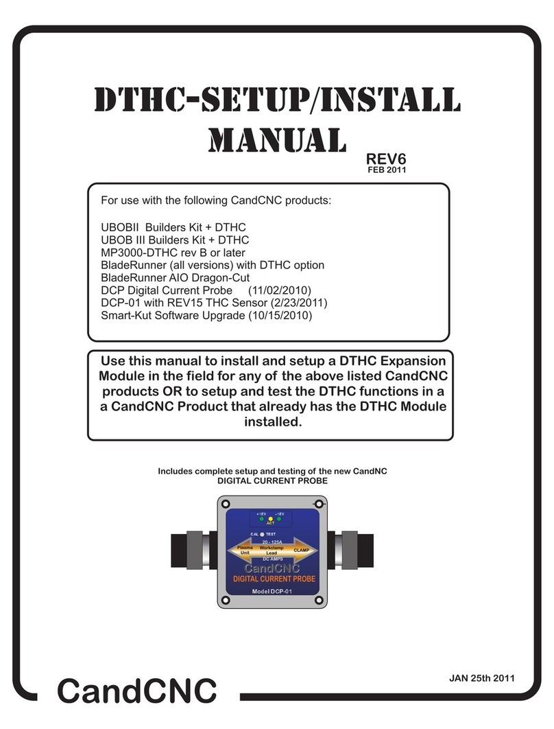 CandCNC DCP-01 Setup and installation manual
