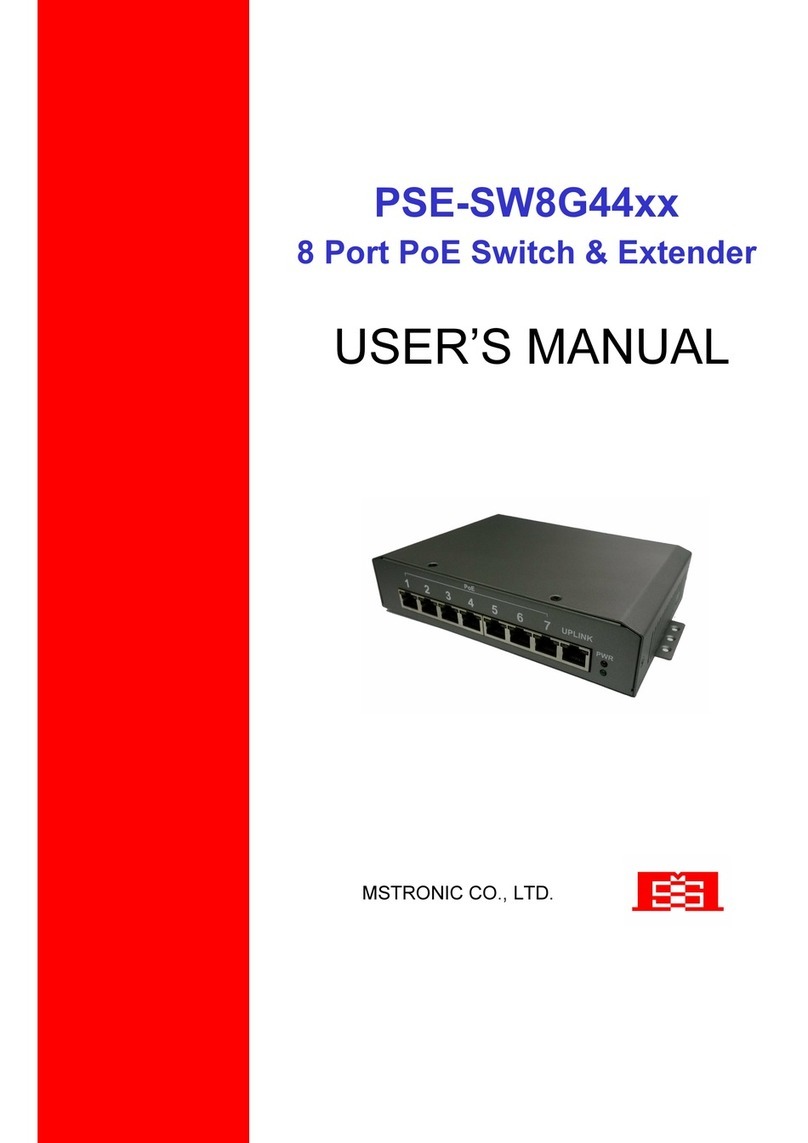 MSTRONIC PSE-SW8G44A4 user manual