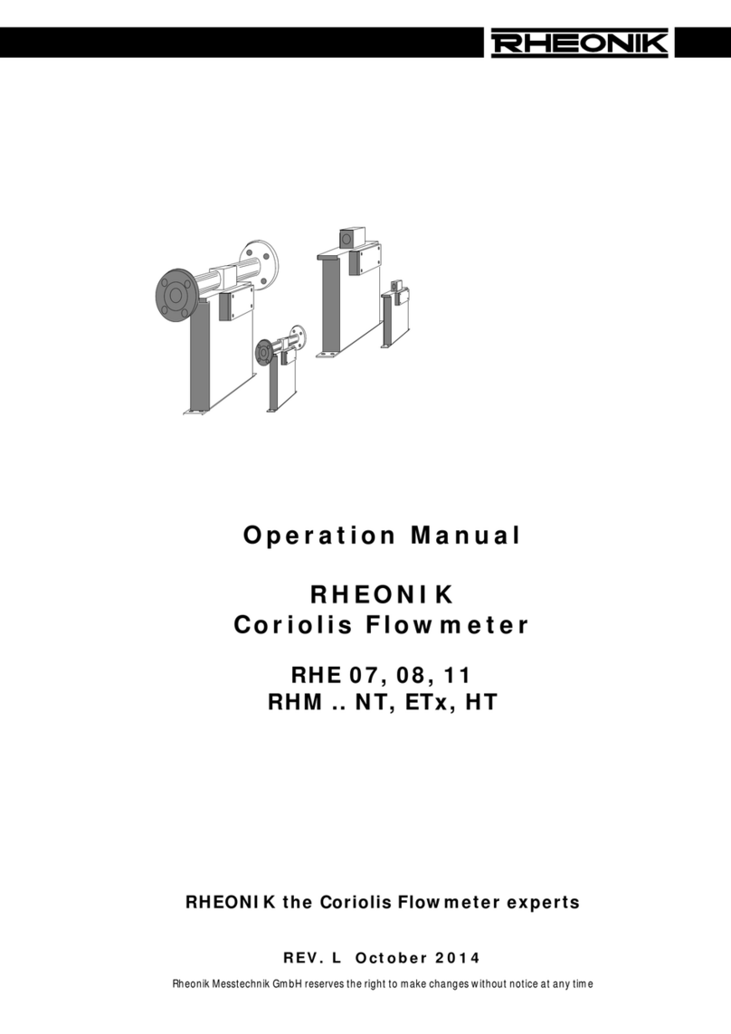 RHEONIK RHE 07 Operation manual