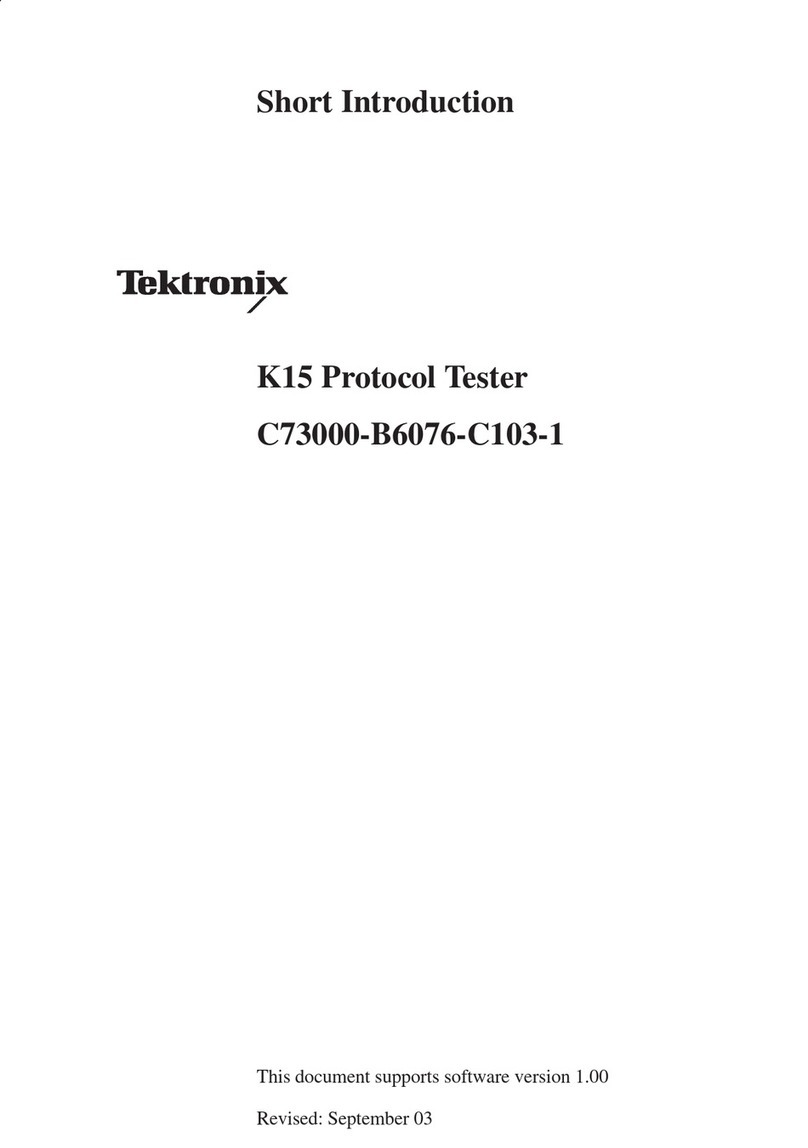 Tektronix K15 Manual