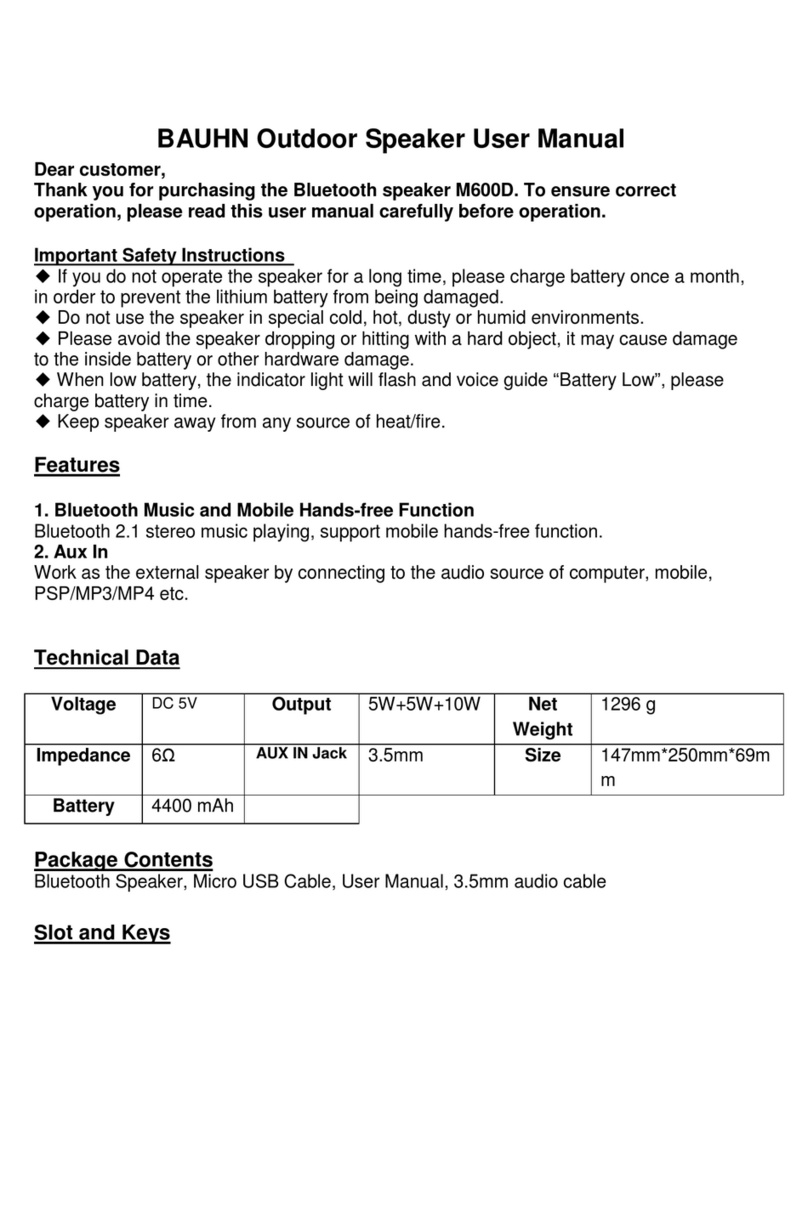 Bauhn M600D User manual