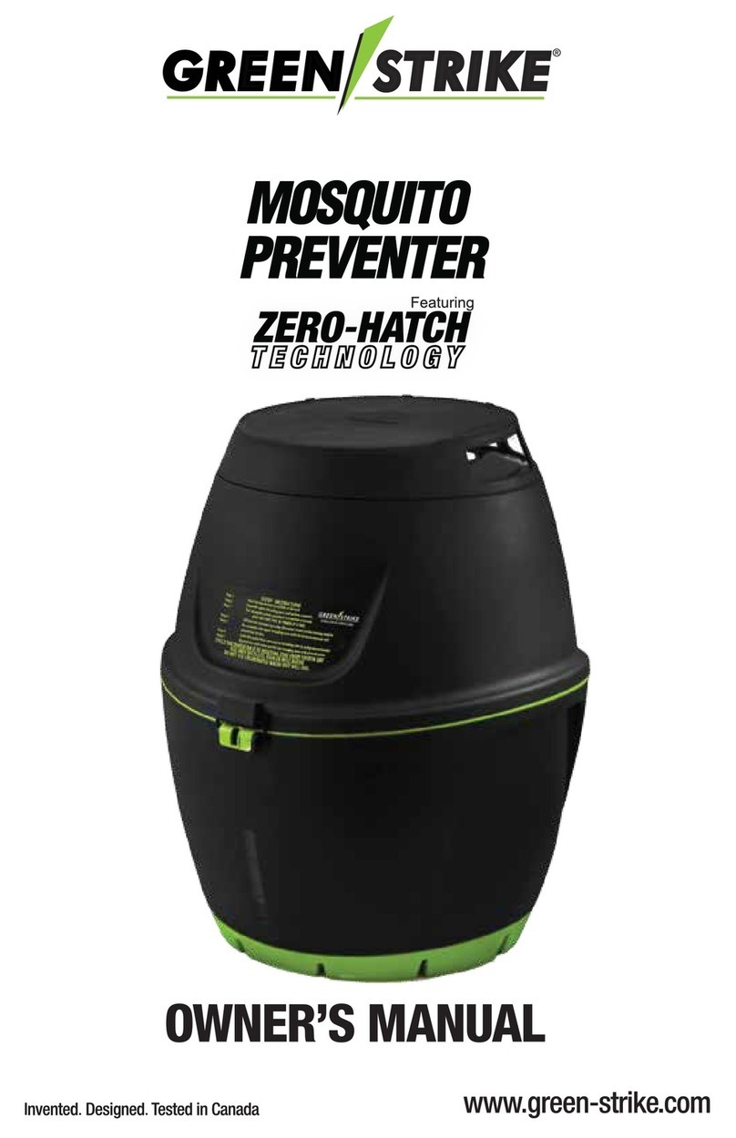 Green Strike Mosquito Preventer Featuring Zero-Hatch... owner's manual