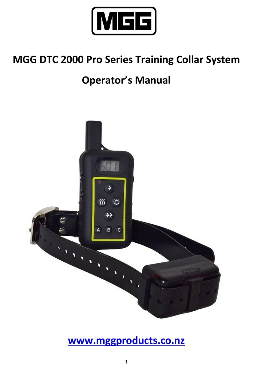MGG DTC 2000 Pro Series Operator's manual
