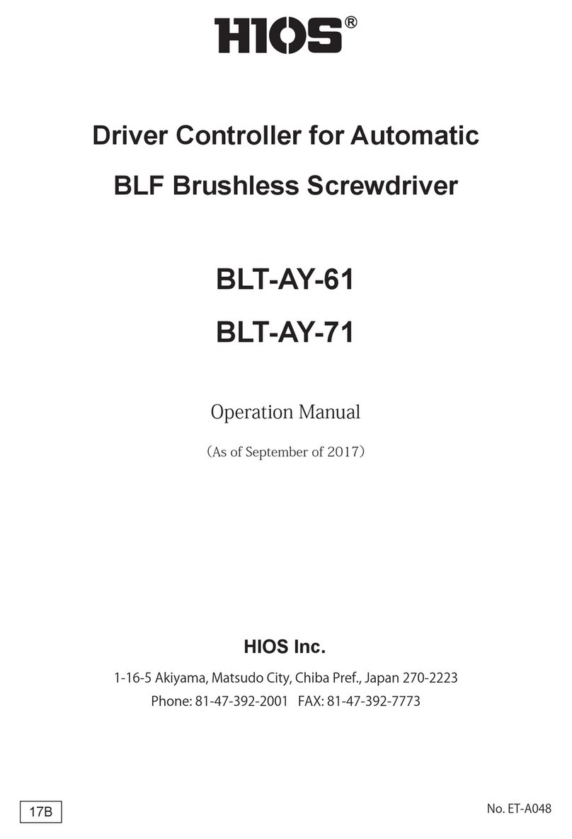 HIOS BLT-AY-61 Operation manual
