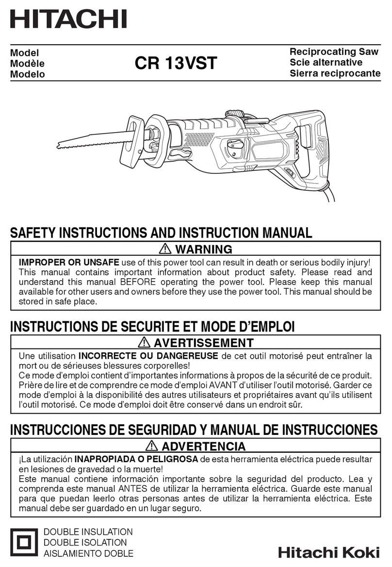 Hitachi CR 13VST Safety and instruction manual