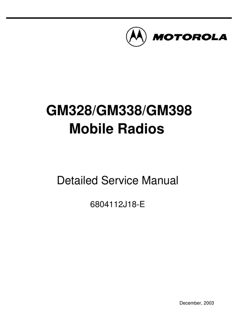 Motorola GM328 User manual