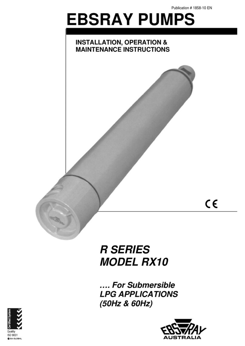 Ebsray R SERIES Installation, operation & maintenance instructions
