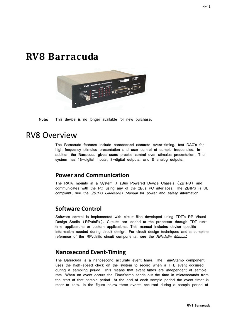 Barracuda RV8 User manual