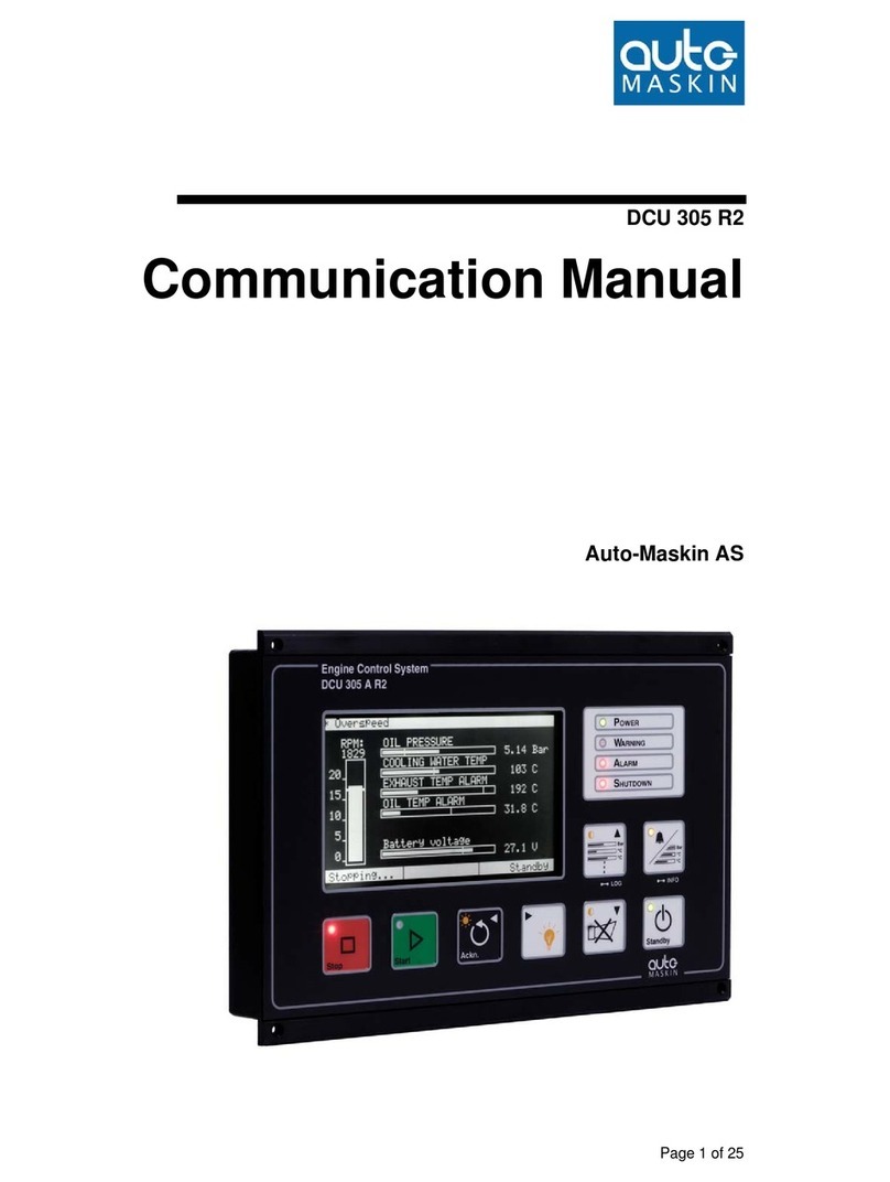 auto maskin DCU 305 R2 Communications manual