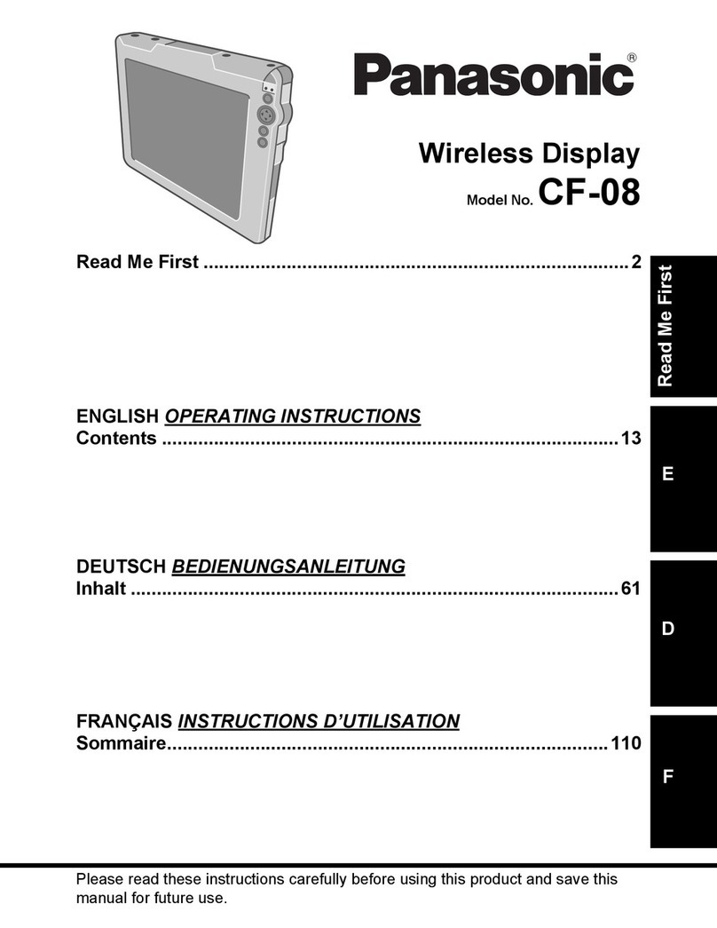 Panasonic Toughbook CF08 Manual