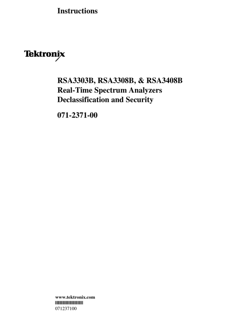 Tektronix RSA3303B User manual