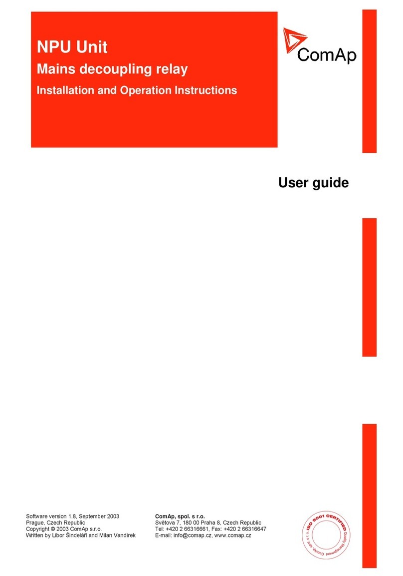 ComAp NPU Installation and operation instructions