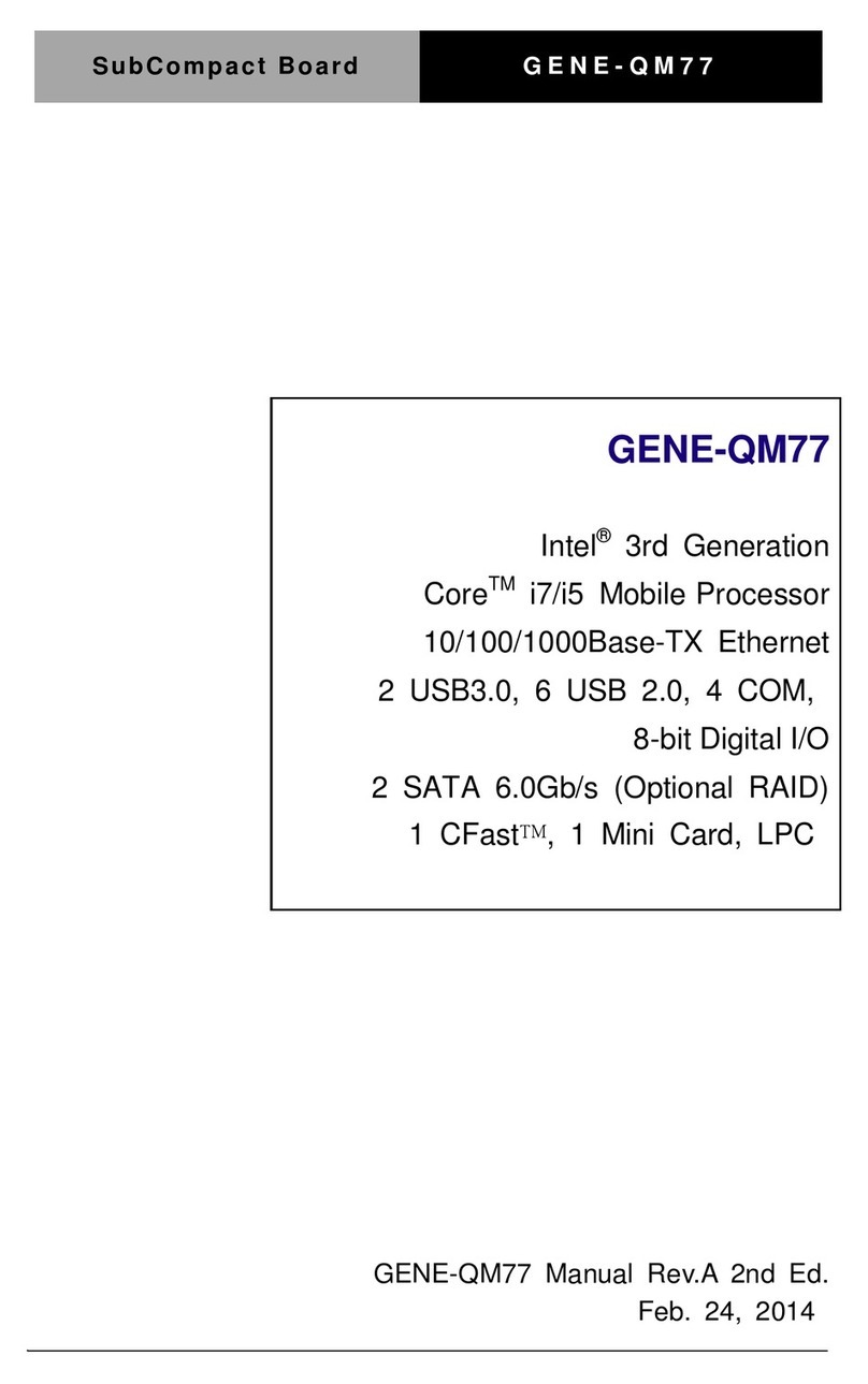 Aaeon GENE-QM77 manual