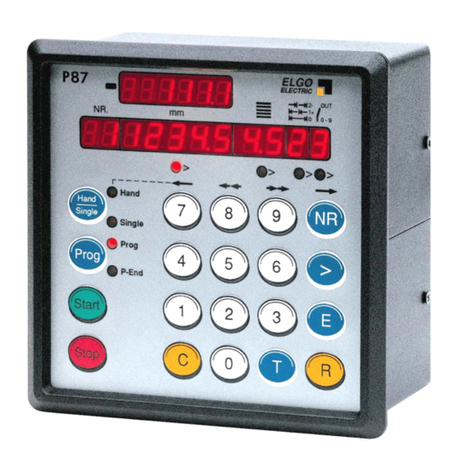 ELGO Electric SERIES P8721-000-P manual