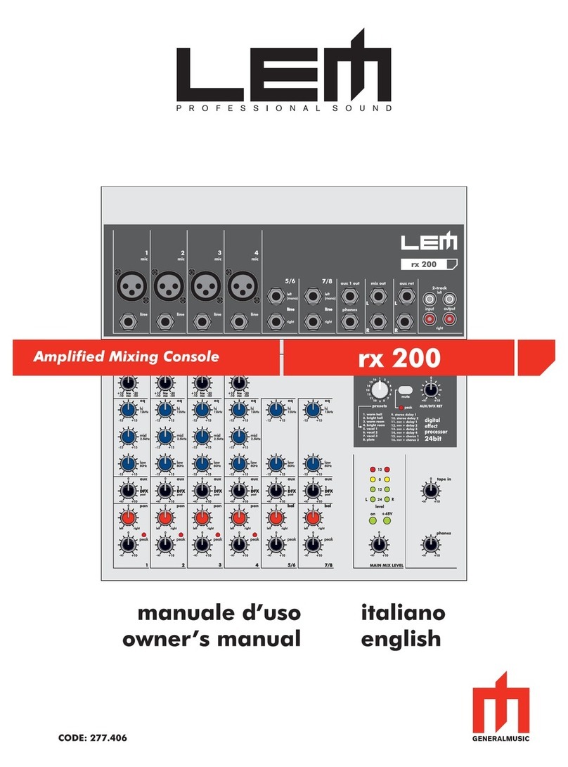 LEM RX 20 owner's manual