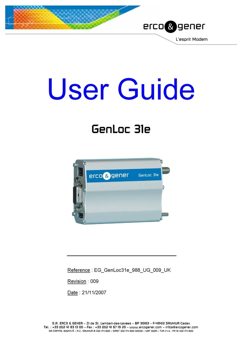 Erco&Gener Genloc 31e User manual