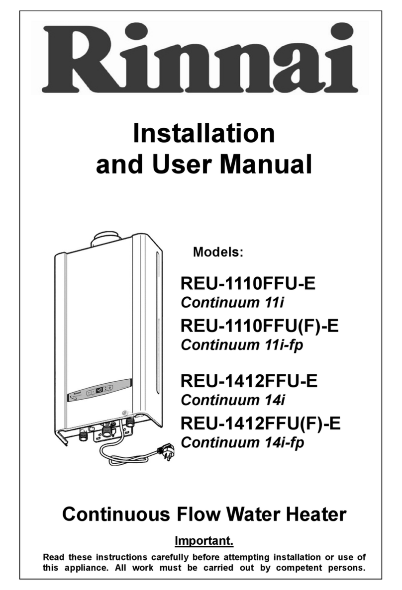 Rinnai REU-1110FFU-E User manual