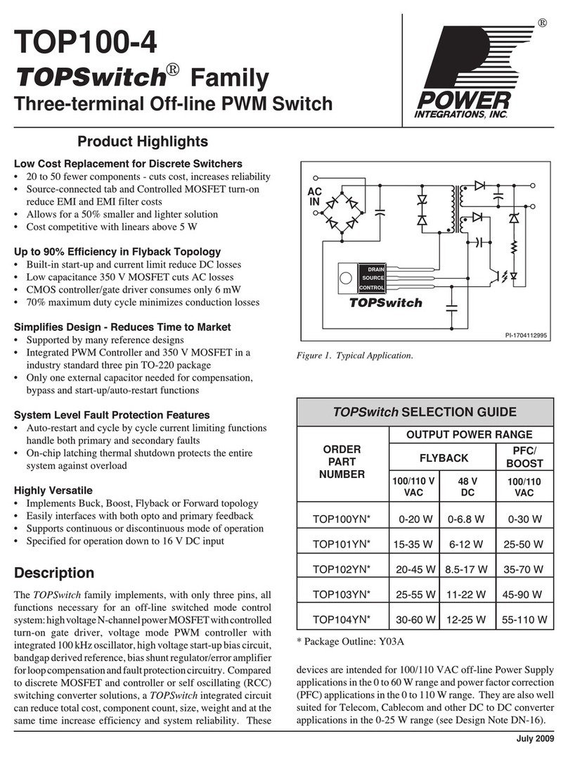 Power integrations TOP100-4 User manual