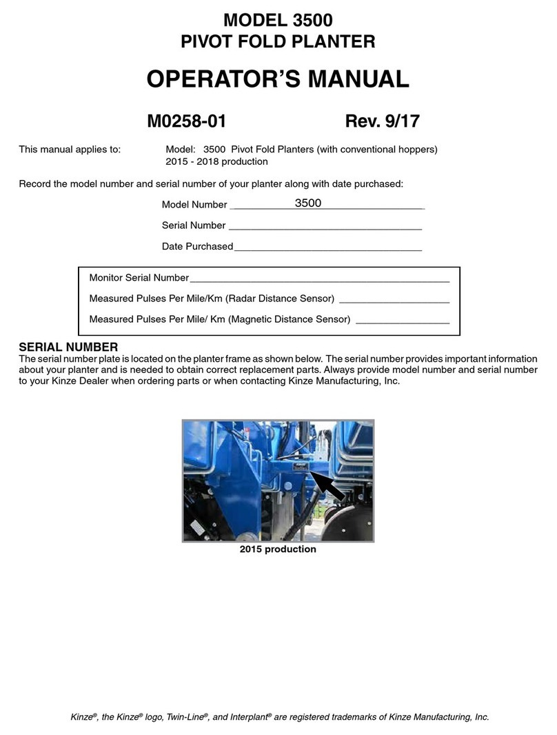 Kinze 3500 Operator's manual Kinze 3500 Operator's manual