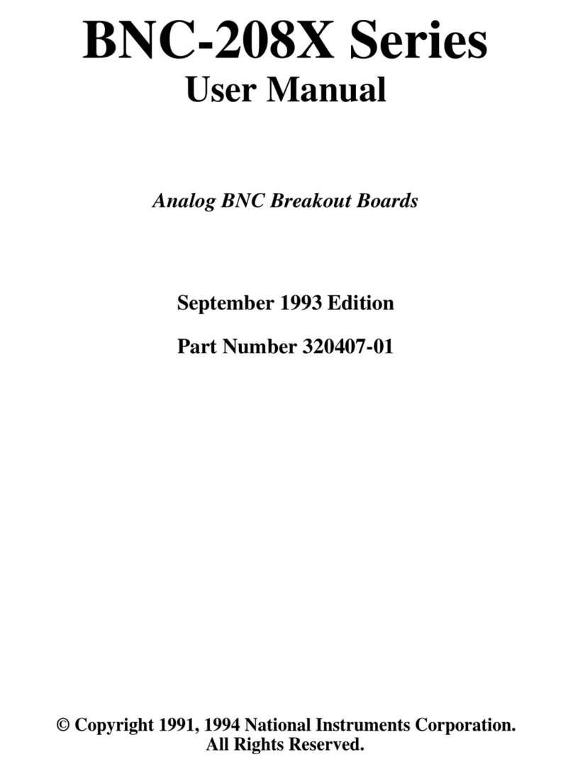 National Instruments BNC-208X Series User manual