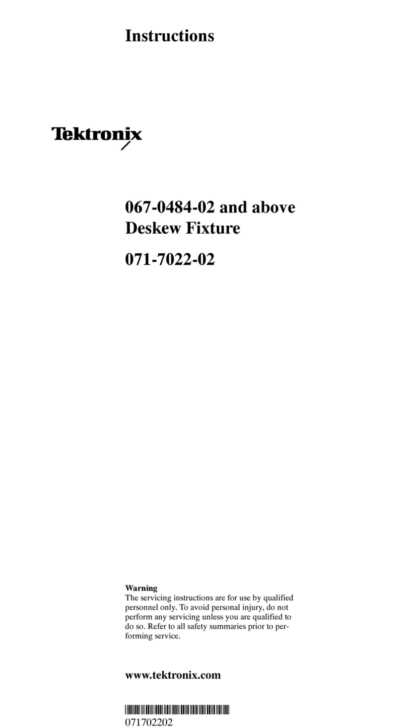 Tektronix 067-0484-02 User manual