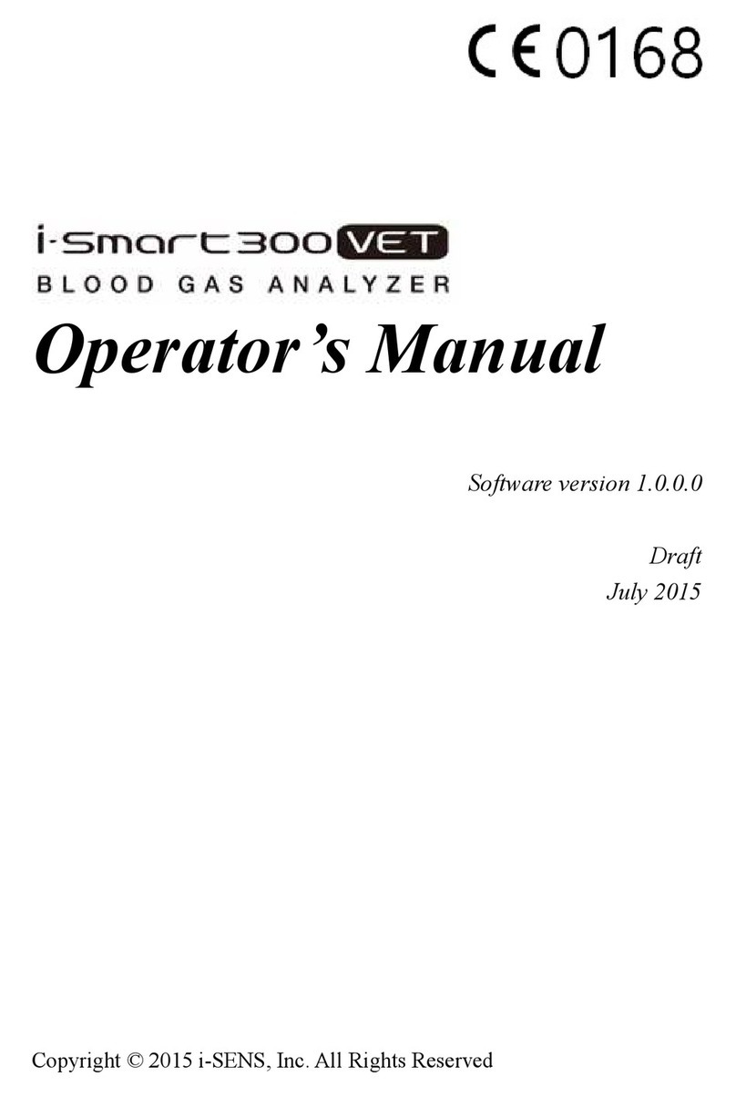 iSens i-Smart 300 VET Operator's manual