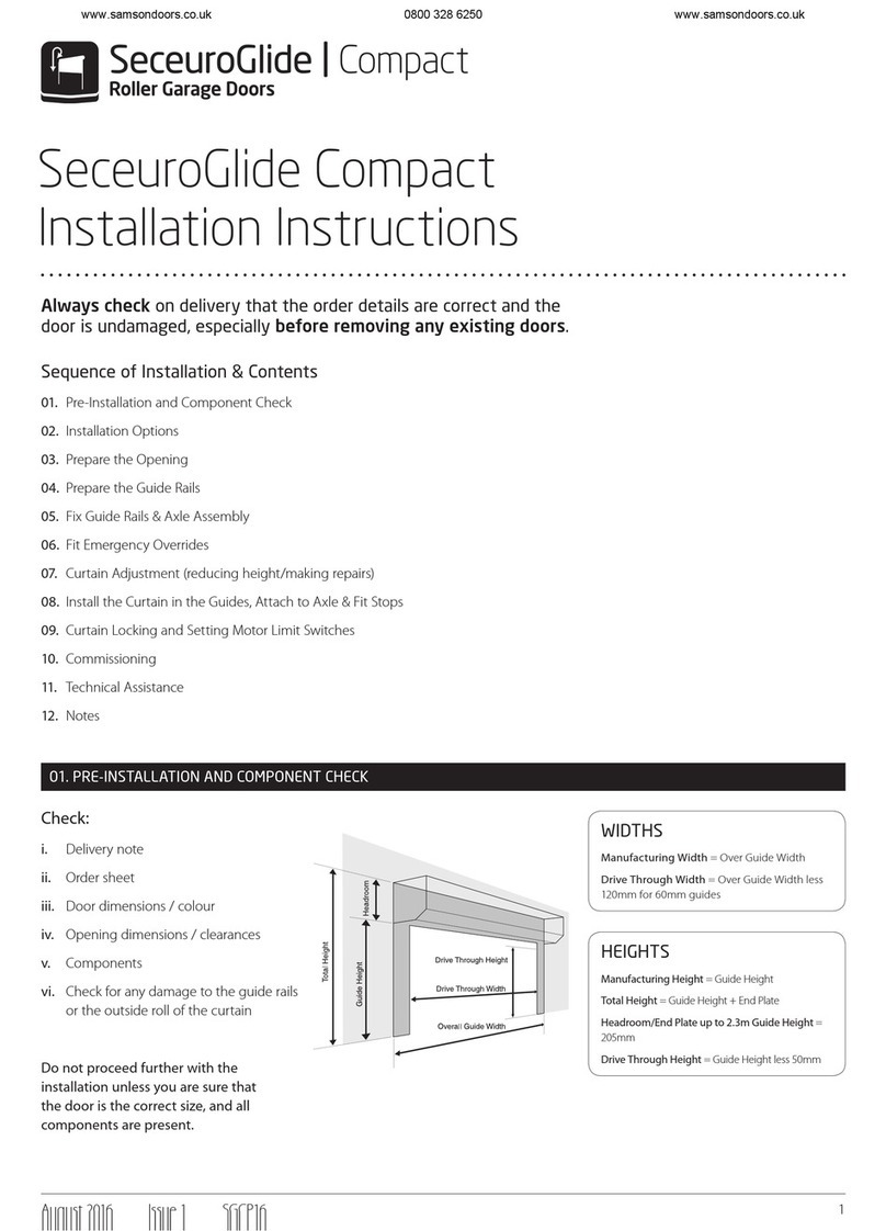 SWS SeceuroGlide Compact installation instructions