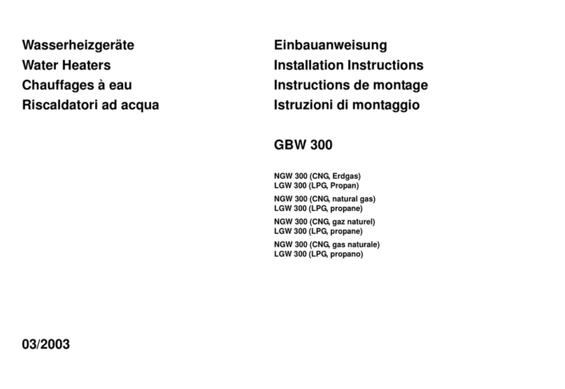 Webasto GBW 300 User manual
