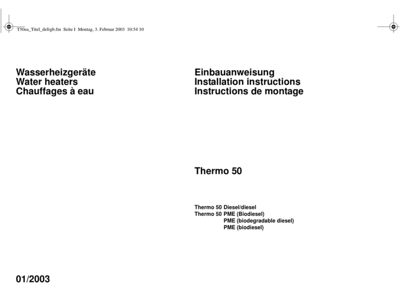 Webasto Thermo 50 installation instructions