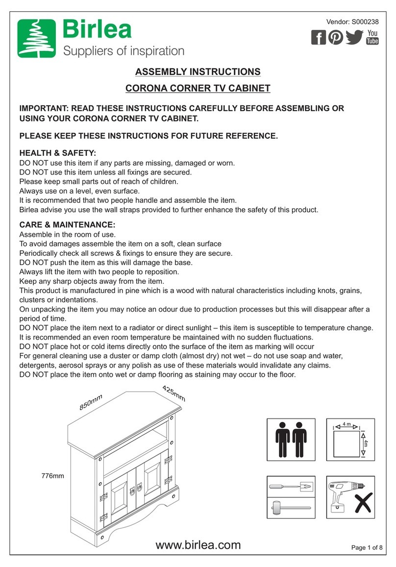 Birlea corona User manual